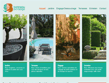Tablet Screenshot of bonneau-paysage.com